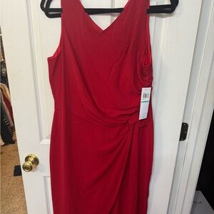 Elegant Red Sleeveless Jumpsuit